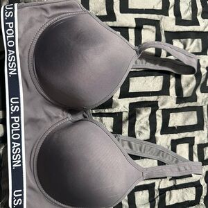 U.S. Polo Assn. Charcoal Bra